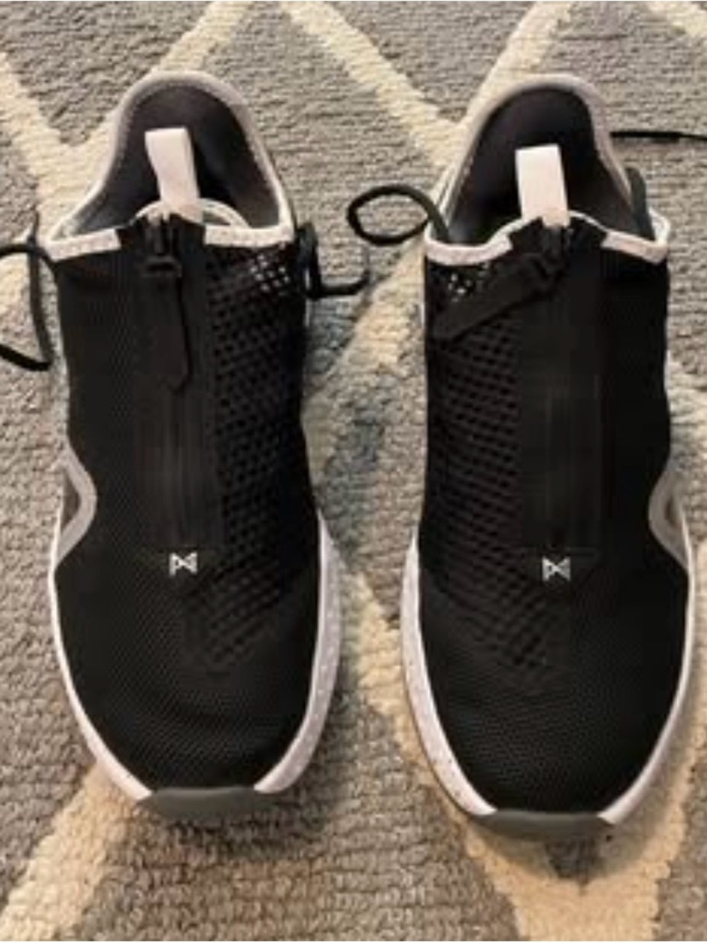 Nike Paul George 4 TB Black/White-Pure Platinum
